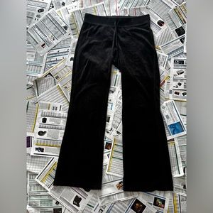 Black Y2k velour sweat pants